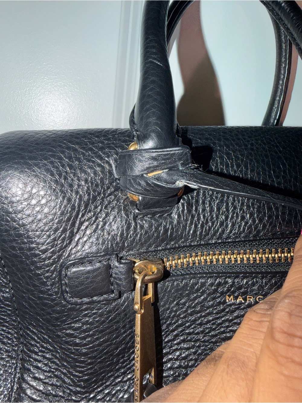 Marc Jacobs Black Leather Satchel Bag - Picture 4 of 7